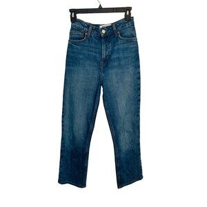 NWOT Reformation 25 Designer High-Waist Blue Denim Jeans Great With Boots